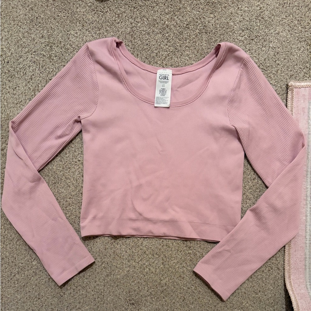 Athleta Girl Cropped Ribbed Top